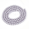 Baking Paint Pearlized Glass Pearl Bead Strands HY-N002-3mm-A04-3
