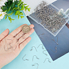 SOFPLATE 200Pcs 304 Stainless Steel Earring Hooks STAS-SP0001-43-3