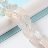 Natural White Agate Beads Strands G-M418-A07-01-2