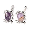 Natural Amethyst Pendants G-D469-01P-01-2