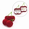 Valentine's Day Cherry Shaped Velvet Ring Gift Boxes PW-WG31374-01-1