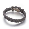 Leather Snap Bracelet Making AJEW-R022-05-2