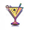 Rainbow Color Alloy Pendants PALLOY-S180-185-NR-3