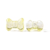 Transparent Spray Painted Glass Beads GLAA-I050-11I-3