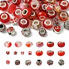 DIY Resin & Alloy Enamel European Beads Jewelry Making Finding Kit RPDL-YW0001-12-1