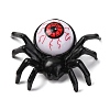 Halloween Resin Spider with Scary Eyeball LED Light Figurines Ornament AJEW-Z036-01A-1
