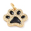 Real 18K Gold Plated Brass Micro Pave Cubic Zirconia Charms ZIRC-L100-085G-02-2