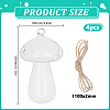 Glass Hanging Hydroponic Vases AJEW-WH0752-090A-2
