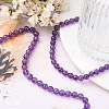 Natural Amethyst Beads Strands X-G-C073-6mm-3-6