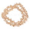 Electroplate Glass Beads Strands EGLA-D030-17I-2