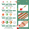 16 Strands 16 Style Christmas Theme Transparent Electroplate Glass Beads Strands EGLA-TA0001-25-4