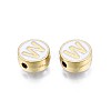 Alloy Enamel Beads ENAM-N052-006-01W-RS-3