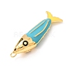 Brass with Enamel Big Pendants KK-CBA2F11-05G-02-2