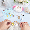 Alloy Pendant Stitch Markers HJEW-AB00597-3