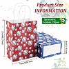 Olycraft 25Pcs 5 Colors Rectangle with Sport Good Pattern Paper Bags CARB-OC0001-01-2