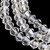 Transparent Electroplate Glass Beads Strands GLAA-F029-2mm-A13-3