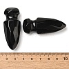 Natural Obsidian Craved Sword Model Ornament DJEW-C019-02J-3