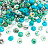 480Pcs 4 Colors Picasso Glass Seed Beads SEED-TA0001-07B-2