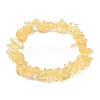 Natural Citrine Chip Beads Stretch Bracelet for Women BJEW-AL00003-03-2