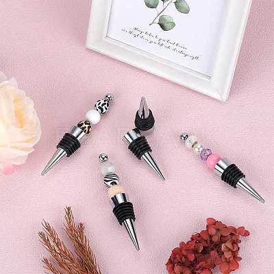 18Pcs Beadable Wine Stoppers FIND-SZ0003-57-1