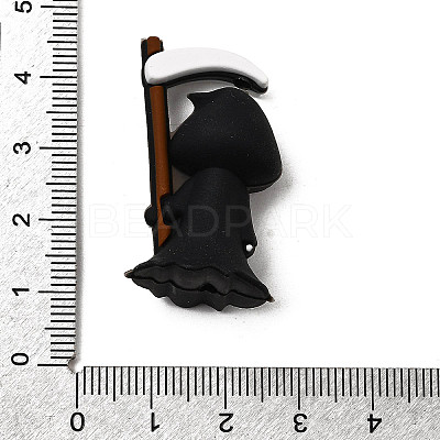 Halloween Silicone Focal Beads SIL-P011-01I-1
