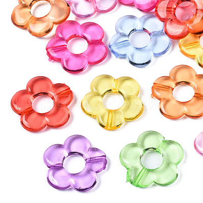 Transparent Acrylic Beads Frames MACR-S296-32-1