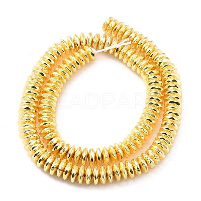 Electroplate Non-magnetic Synthetic Hematite Beads Strands G-L485-06C-G-1