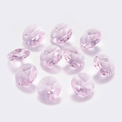 Faceted Glass Rhinestone Charms RGLA-F049-8mm-223-1