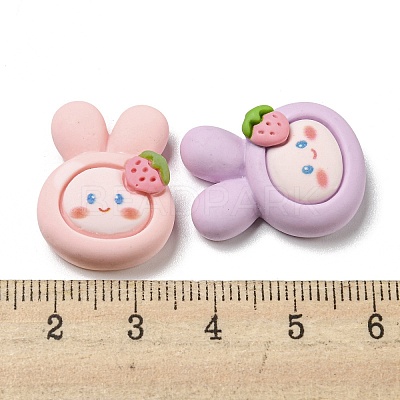 Opaque Resin Decoden Cabochons RESI-F052-A03-1