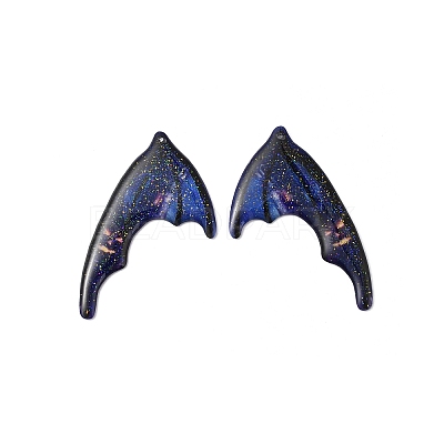 Translucent Resin Glitter Powder Pendants X1-RESI-TAC0018-18B-1