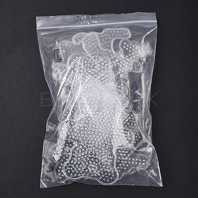 12Pcs 12 Styles Plastic Pegboards for Mini Fuse Beads DIY-YW0017-55-1
