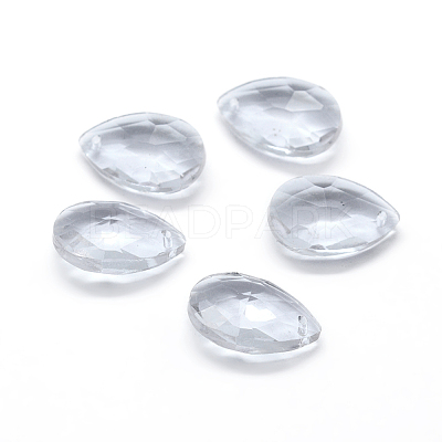 Faceted Glass Pendants GLAA-F069-S-A01-1