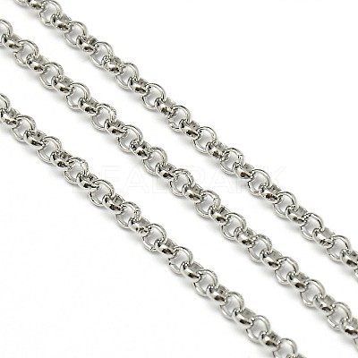 Tarnish Resistant 304 Stainless Steel Rolo Chains STAS-M032-42P-3mm-1