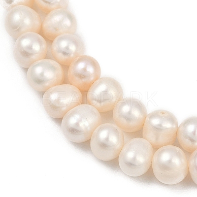 Natural Cultured Freshwater Pearl Beads Strands PEAR-I007-07X-13A-1