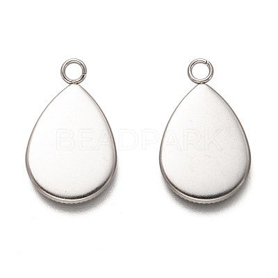 Non-Tarnish 304 Stainless Steel Pendant Cabochon Settings STAS-I176-06A-1