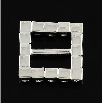 Shining Square Wedding Invitation Ribbon Buckles RB-S019-10-1