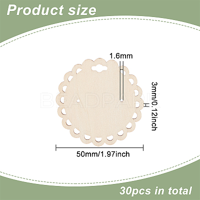 Wood Earring Display Card with Hanging Hole DIY-WH0320-20B-1