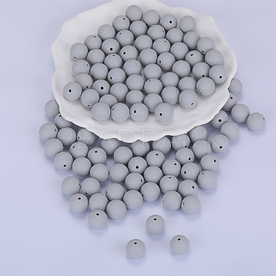 Round Silicone Focal Beads SI-JX0046A-83-1