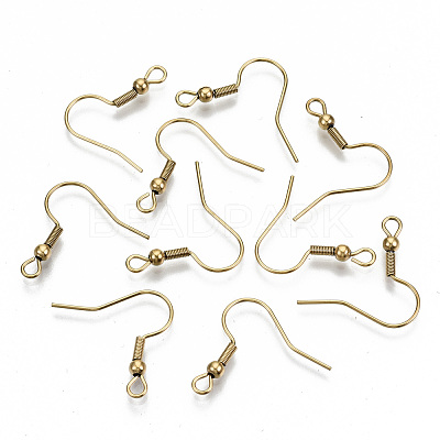304 Stainless Steel Earring Hooks STAS-S111-001G-NR-1