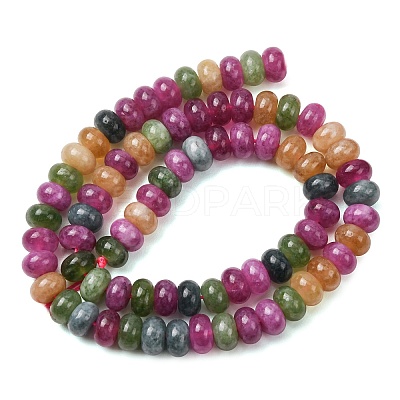 Natural White Jade Beads Strands X-G-E507-01-14-1