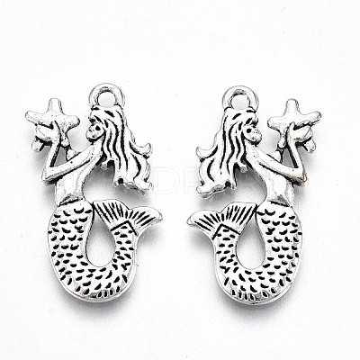 Tibetan Style Alloy Pendants TIBE-S323-084AS-RS-1