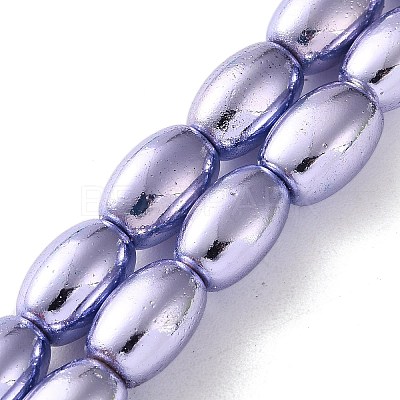 Electroplated Synthetic Magnetic Hematite Beads Strands G-C248-I01-8x12mm-1