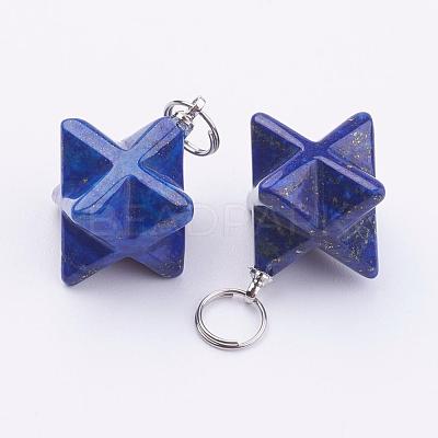 Natural Lapis Lazuli Pendants G-E398-01A-1