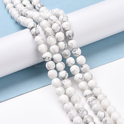 Natural Howlite Beads Strands G-E571-29A-1