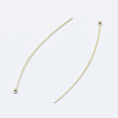 Brass Ball Head Pins X-KK-G331-10-0.6x45-NF-1