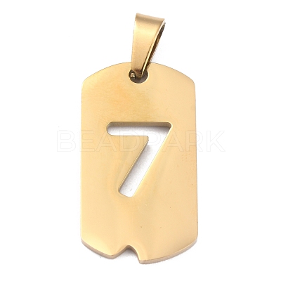Ion Plating(IP) 304 Stainless Steel Pendants STAS-O127-D07-1