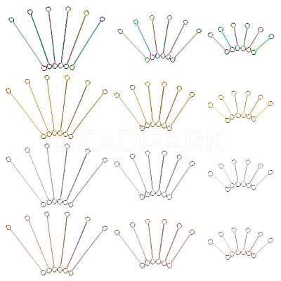 PVD Vacuum Plating 304 Stainless Steel Eye Pins STAS-PH0001-18-1