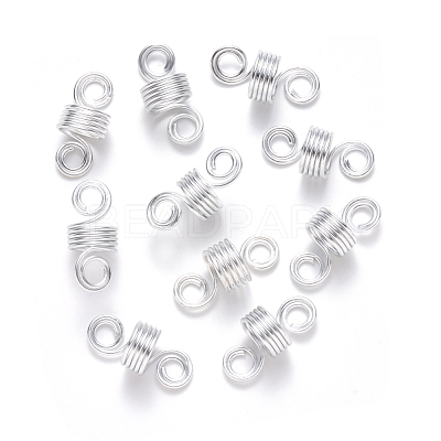 Aluminum Hair Braid Dreadlock Beads X-ALUM-S017-001B-1