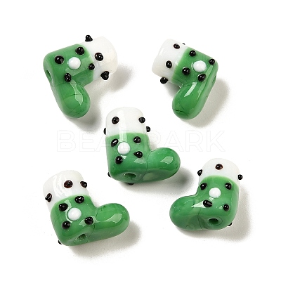 Handmade Lampwork Bumpy Beads Strands LAMP-U001-01H-1-1