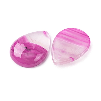Natural Banded Agate/Striped Agate Pendants G-Z113-04-1